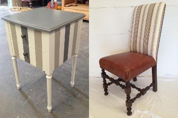 Stripe Chair Table